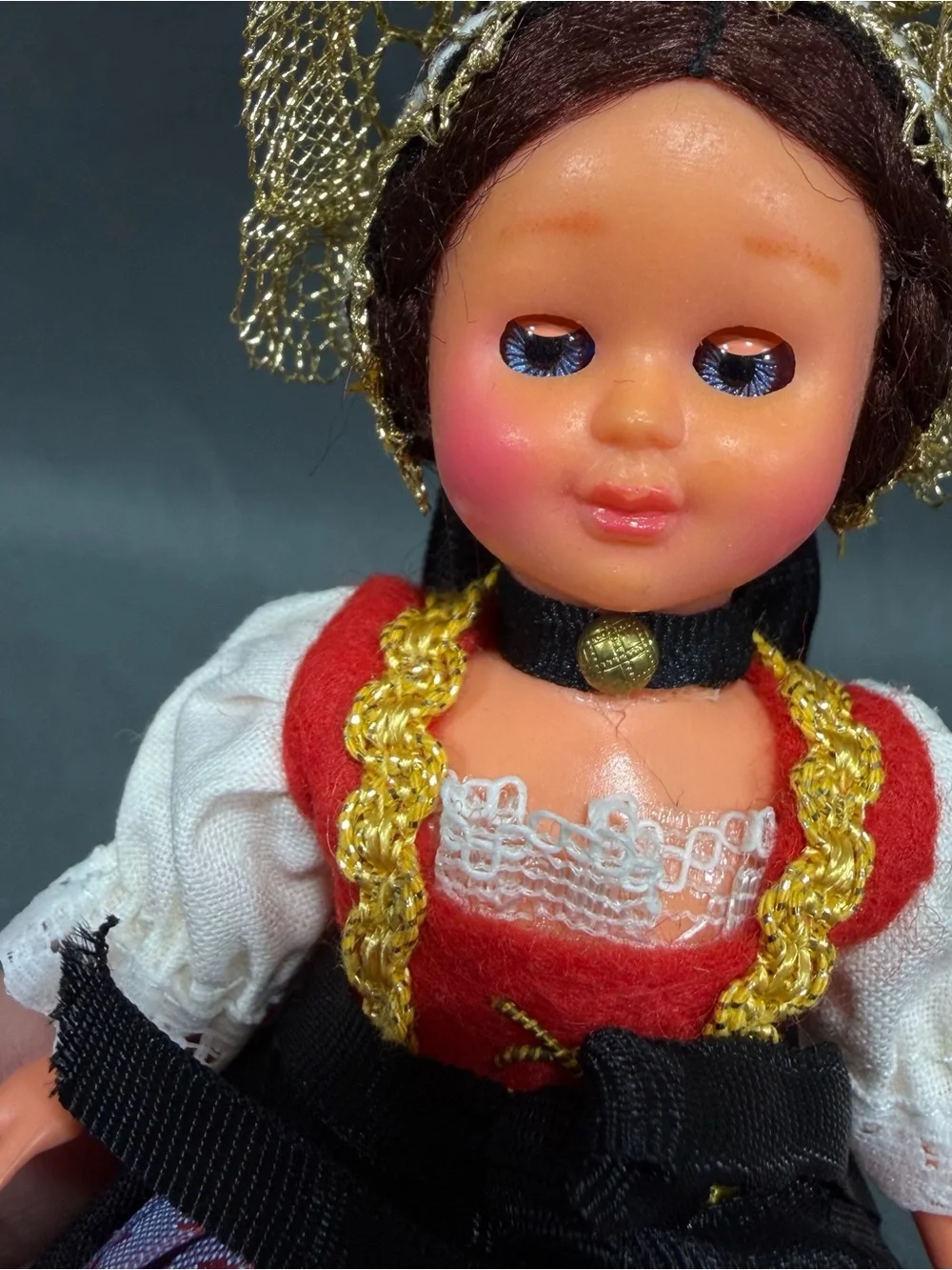 Mabo Souvenir Doll Traditional Bavarian Folk Costumed Allgau West Germany 6”